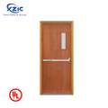 UL certified 20 30 45 60 90 min wooden fire door hotel wooden door timber fire rated door for commercial building